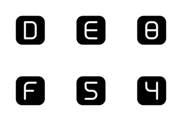 Number & Alphabetic Icon Pack