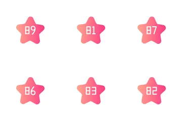 Numbers 61-90 Icon Pack
