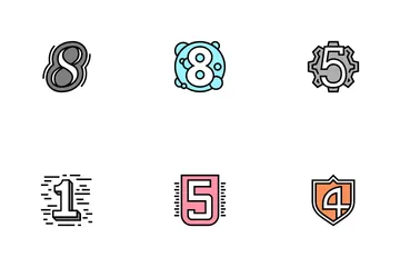Numbers Numeral Icon Pack