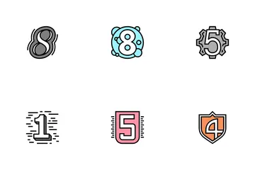 Numbers Numeral Icon Pack