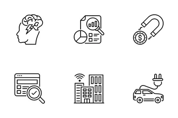 Numérisation et industrie Pack d'Icônes