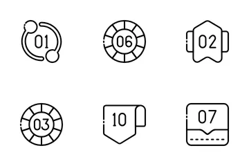 Nombre d'infographies Pack d'Icônes