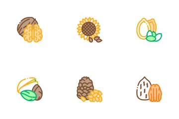 Nut Food Icon Pack