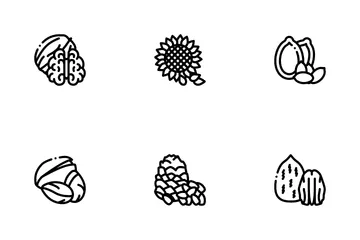 Nut Food Icon Pack