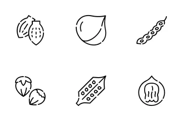 Nut Seeds Icon Pack