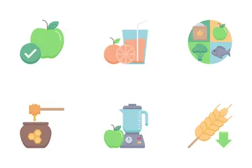 Nutrição Pacote de Ícones