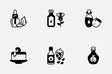 Nutrition Oil Icon Pack