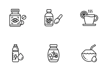 Nutrition Supplement Icon Pack