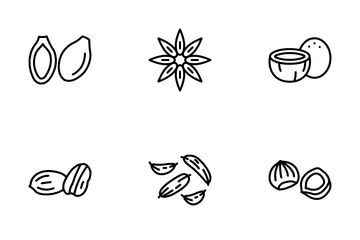 Nuts And Seeds Icon Pack