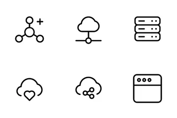 Nuvem e Web Pacote de Ícones