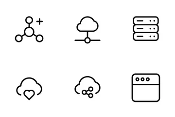 Nuvem e Web Pacote de Ícones