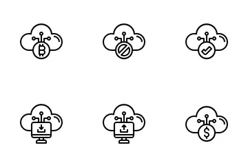Rede em nuvem Pacote de Ícones