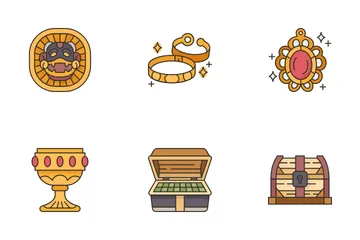 Objetos del tesoro Paquete de Iconos