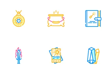 Objetos mágicos misteriosos Paquete de Iconos