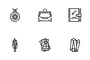 Objetos mágicos misteriosos Paquete de Iconos