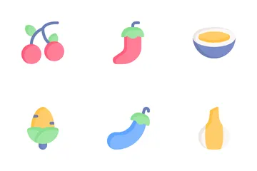 Obst und Gemüse Icon Pack