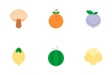 Obst und Gemüse Icon Pack