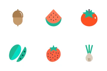 Obst und Gemüse Icon Pack