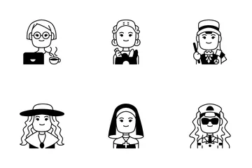 Occupation 1 Women Icon Pack