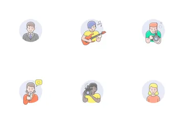 Occupations Avatars Icon Pack