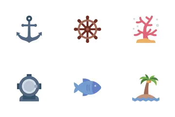 Ocean And Sea Icon Pack