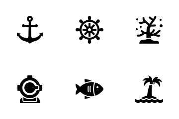 Ocean And Sea Icon Pack