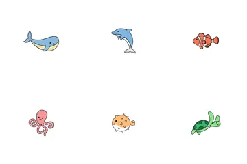 Ocean Animals Icon Pack