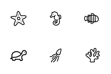 Ocean Animals Icon Pack