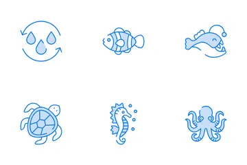 Ocean Day 8 June Icon Pack