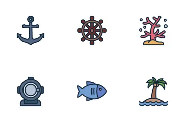 Océan et mer Icon Pack