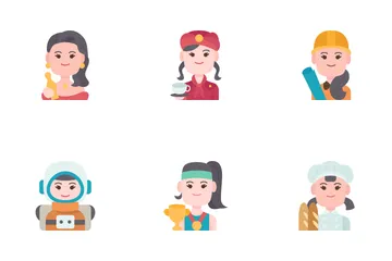 Ocupación 1 Mujeres Paquete de Iconos