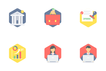 Office And Business Flat Part 1 Icon Pack