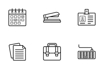 Office And Workplace Accessories Icon Pack