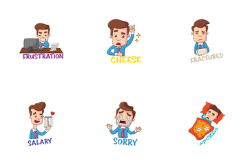 Office Boy Icon Pack