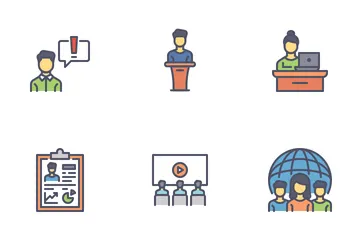 Office Culture Icon Pack