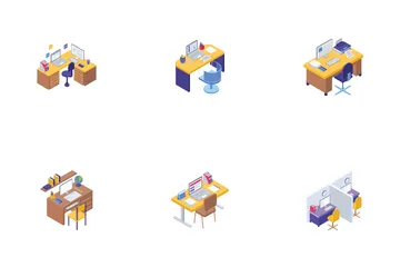 Office Desk Icon Pack