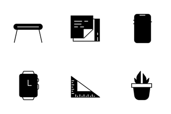 Office Desk Utility Icon Pack