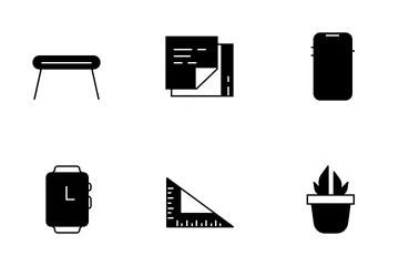 Office Desk Utility Icon Pack