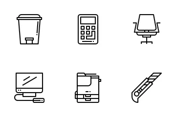 Office Equipment Icon Pack