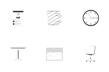 Office Essentials And HR Business Tools Icon Pack