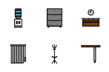 Office Furniture Icon Pack
