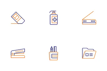 Office Materials Icon Pack