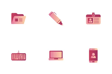 Office Materials Icon Pack