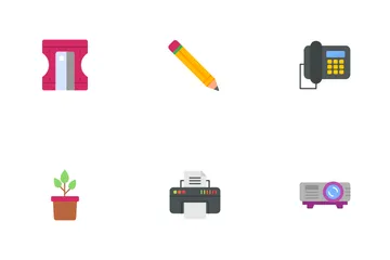 Office Materials Icon Pack