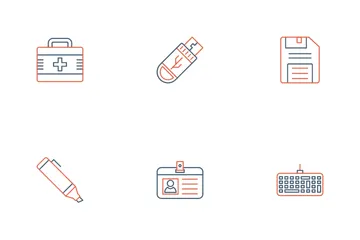 Office Materials Icon Pack