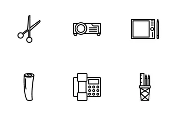 Office Outline Icon Pack