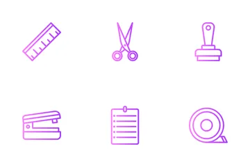 Office Stationery Icon Pack