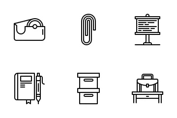 Office Stationery Icon Pack