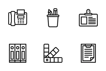 Office Stationery Icon Pack