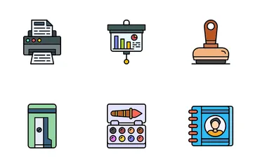 Office Supplies Icon Pack